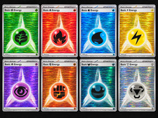 2025 Pokémon TCG SVE Black Bolt Tinsel Holo Energy Set LOT OF 8 NM - Choose Type picture