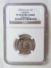 1999 S Clad Proof Georgia State Quarter - NGC PF 70 Ultra Cameo (Pl) picture