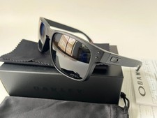 Oakley Holbrook 009102 Sunglasses Matte Black Mirror Gray Polarized Sunglasses picture