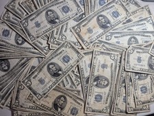 1934 $5 Five Dollar Blue Seal Note Silver Certificate LOT IS EACH FOR 1 NOTE picture