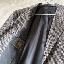 Oxford Clothes Neiman Marcus Pure Alpaca Houndstooth Blazer Renaissance 44R picture