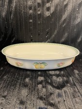 Villeroy & Boch French Garden Fleurence Oval Baker 13 3/4” Germany White EXC picture