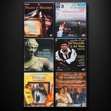 Classical Opera DVD Lot 6 Mozart Strauss Debussy Puccini Handel Vivaldi picture