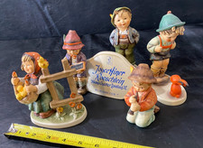 Hummel Goebel figure Lot of 5 vintage figurines boy girl Hummel Club Joyce Hiner picture