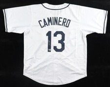 Junior Caminero Signed Tampa Bay Rays Jersey (Beckett) 2025 Rookie 3rd Baseman picture