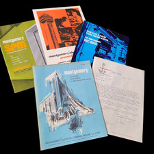 Vintage 1970s Montgomery ELEVATOR Escalator Catalog Brochure LOT Mid Century picture