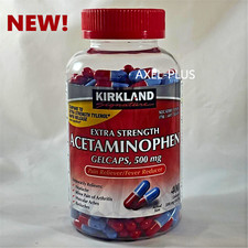 Kirkland Signature Acetaminophen Rapid Release Extra Strength 500mg 400 Gelcaps picture