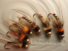 Irideus Timothy's  Orange Caddis Fall Steelhead Caddis Trout Fly Fishing Flies  picture