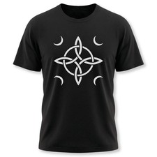 Witch's Knot Moon Goddess T-Shirt | Pagan Witchcraft Unisex Graphic Tee picture