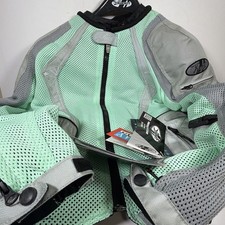 Joe Rocket Women’s Size XL Cleo Mint Black Silver Riding Jacket  Lumidex Dynex picture