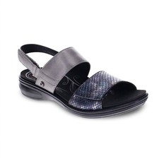 Revere Women's Como Adjustable Sandal Slate/slate Interest picture