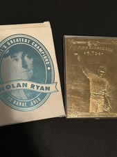 1996 Bleachers All Time Strikeout King Nolan Ryan 23K Gold picture