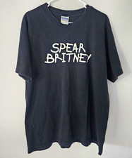 Vintage 2000 Spear Britney Parody T-Shirt Y2K Britney Spears Hot Topic Large picture