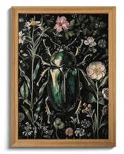 Charming 12x16in Framed Vintage Floral Art - Ideal Gift for Any Occasion picture