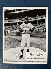 Vintage Bill White -Phillies -Rawlings Advisory Staff Baseball Photo 8x10 picture