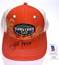 JEFF PROBST SIGNED SURVIVOR SEASON 50 OFFICIAL HAT CAP TV SHOW HOST BAS picture
