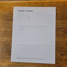 APT/HOLMAN THE APT 1 AMPLIFIER ORIGINAL PROMOTIONAL PRODUCT BROCHURE AD M504x picture