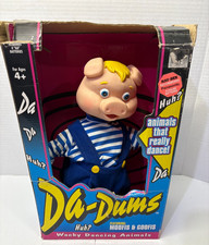 Vintage 1995 Trendmasters Da-Dums Wacky Dancing Animals Goofis Pig Figure Toy picture
