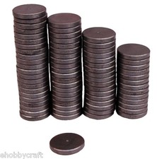 Strong 1 Inch Round Flat Ceramic Disc Magnets For DIY Crafts ~ Lot of 25 Pieces picture