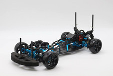 PMM Racing 2.0 1/10RWD RC Drift Car Chassis Kit Carbon Fiber Steering Blue Black picture