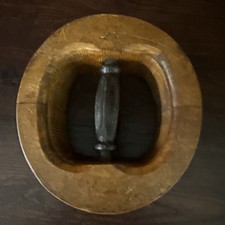Vintage Wooden Hat Jack Stretcher  Western Cowboy Hat 7 1/4 in Antique millinery picture