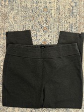 Express Women's Charcoal Grey Pull-On Ponte Knit Pants picture