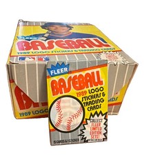Fleer 1989 MLB Baseball single pack Ken Griffey RC & Ripkin FF Fresh case picture