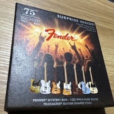 PAMP Fender Telecaster Silver 1 oz .9999 Fine 2026 Reverse Proof Coin picture