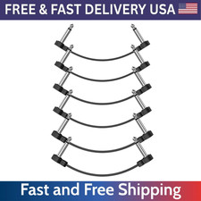 6 Pack 5in Guitar Patch Cables 1/4