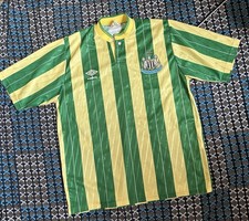 Vintage 1988-90 Umbro New Castle United Away (Authentic) Football Jersey 38-40” picture