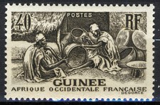 French Guinea 1940, 40c Basket weavers MNH, Yv 158 picture