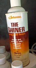 Vintage SC Johnson The Shiner Spray Buff Finish Aerosol Can 23 oz - Retro Prop picture