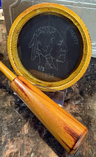 Turkey Friction Pot Call & Wood Striker Set, Commemorative Design, 1934 picture