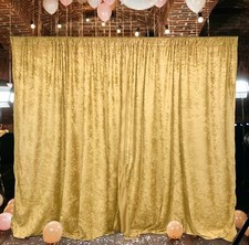 10 feet x 10 feet Panne Velvet Event Backdrop Drapes Curtains Panels Rod Pocket picture