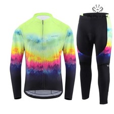 BaLeaf Chamois Padded Long Sleeve Cycling Set Size XXL picture