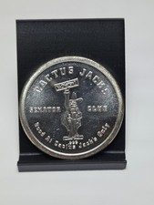 Vintage 1979 Cactus Jack's Senator Club 1 Ounce .999 Silver Gaming Token picture
