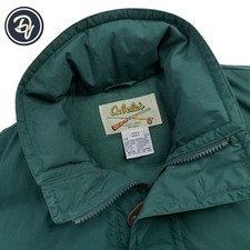 1980's Small Cabela's Outfitters Hunger Green Cotton & Goose Down Utility Bomber picture