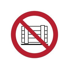 P023 - Do Not Obstruct Sticker Decal picture