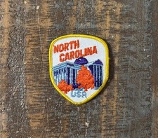 Vintage North Carolina Capital Building State Travel Souvenir Patch NOS 1970s picture