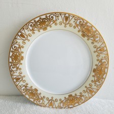 Six Noritake 175 Japan China Christmas Ball Dinner Plate Gold Stamp 10.5