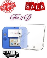 2pc Clear Protective Case Cover Hard Shell Skin+Anti Dust Film for 2DS Nintendo picture
