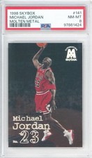 1998-99 Skybox MICHAEL JORDAN #141 Molten Metal 💎 PSA 8 NM/Mint picture