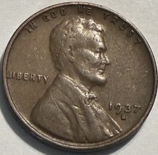 1937-S Lincoln Wheat Copper Cent - San Francisco Mint - BN4066 picture