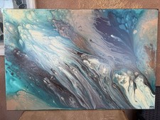 Destiny Womack Original Painting Acrylic Titled “Heavens Embrace” 2008 36”x24” picture