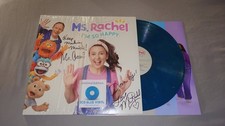 Signed LP Ms. Rachel I'm So Happy Mr. Aron Eco Blue Vinyl Autographed Record picture