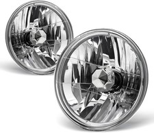 Pair 7 inch  Headlights Round DOT Approved Hi/Lo Lamp For 1967-1972 Chevy C10 picture