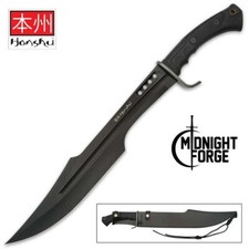 Honshu Spartan Midnight Forge Sword and Scabbard | Damascus Steel | 23” Overall picture