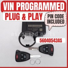 2005-2007 Jeep Grand Cherokee Immobilizer 56040543AS VIN Programmed Plug & Play. picture
