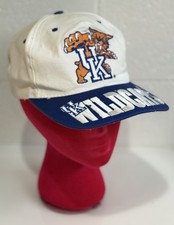 Vtg. Kentucky Wildcats UK Snapback Hat Embroidered Bill Penitent Cat Logo NCAA picture