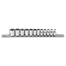 PROTO J47200 Socket Set,Range 3/8 in to 1 1/2 in,12Pc 5C855 picture